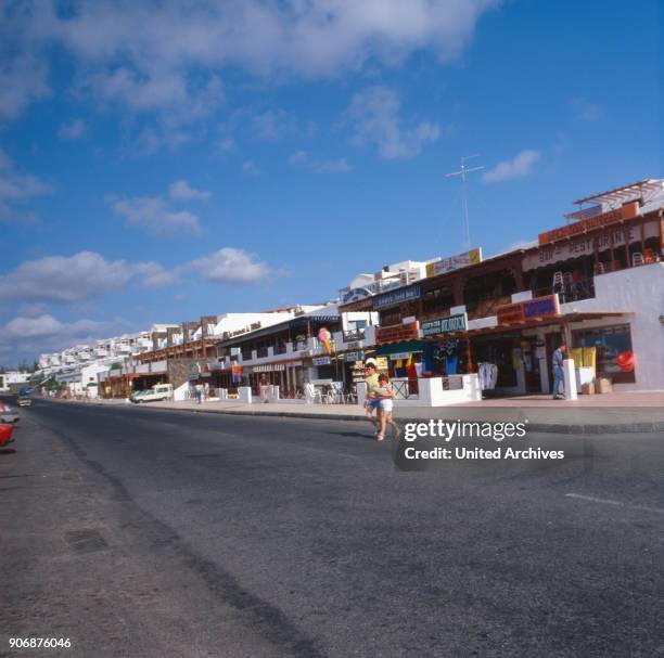 Holiday to Lanzarote, Spain 1970s.