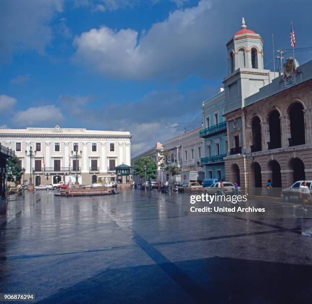 Trip to Puerto Rico, Greater Antilles, Caribbean 1980s.