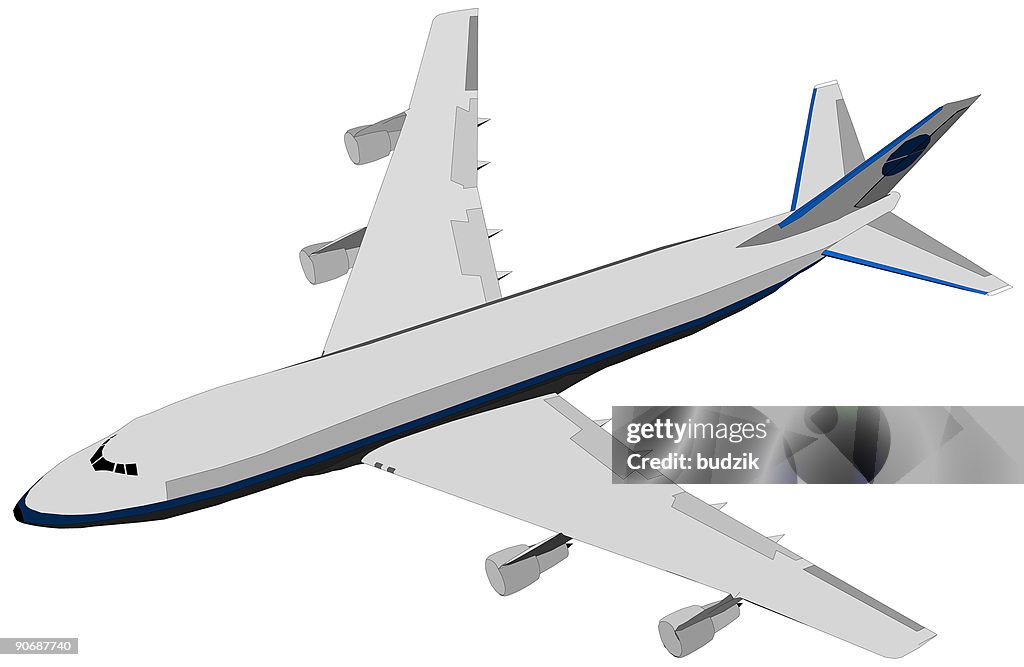 Luft Flugzeug Boeing 747