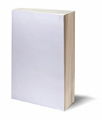 Blank white book w/path