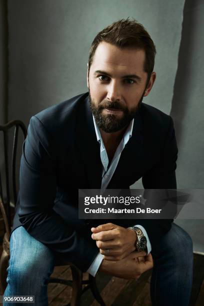 Daniel MacPherson of Cinemax's 'Strike Back' poses for a portrait during the 2018 Winter TCA Tour at Langham Hotel on January 11, 2018 in Pasadena,...