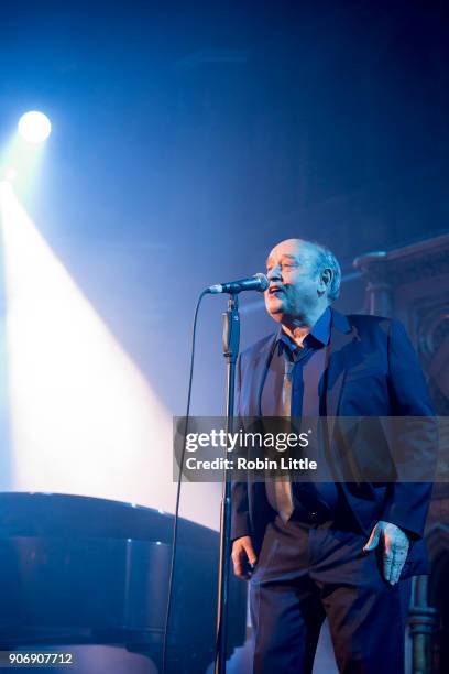 Michel Jonasz performs on stage at the Union Chapel on January 18, 2018 in London, England.