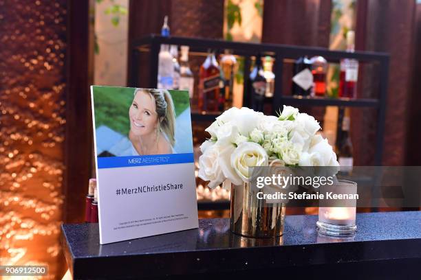 General view of atmosphere at Christie Brinkley Celebrates Her Partnership With Merz Aesthetics at Waldorf Astoria Beverly Hills on January 18, 2018...