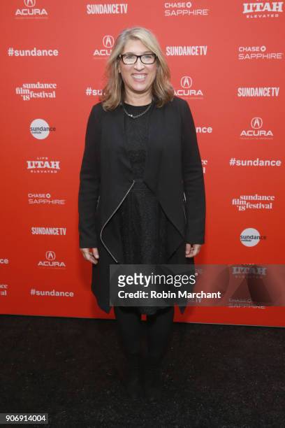 Director Lauren Greenfield attends the "Generation Wealth" Premiere during the 2018 Sundance Film Festival at The Marc Theatre on January 18, 2018 in...
