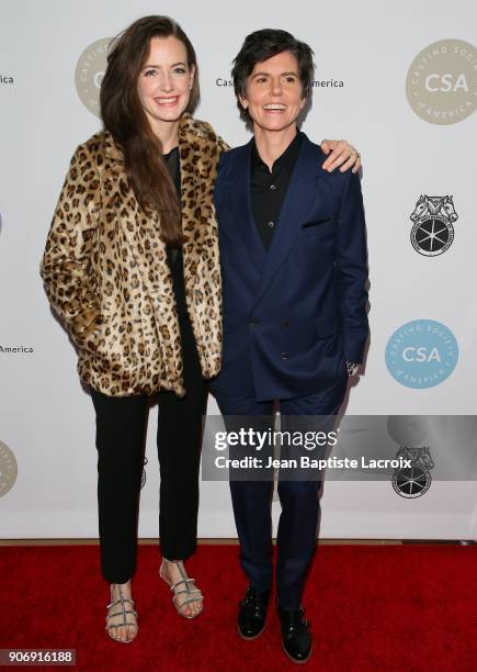 Stephanie Allynne and Tig Notaro attend the Casting Society Of America's 33rd Annual Artios Awards at The Beverly Hilton Hotel on January 18, 2018 in...