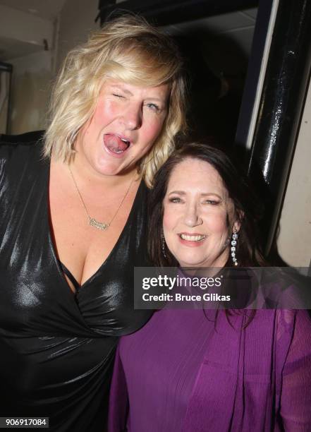 Bridget Everett and Ann Dowd pose backstage at The 33rd Annual Artios Awards given for excellence in casting at Stage 48 on January 18, 2018 in New...