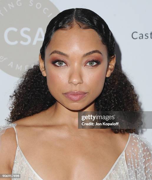 Logan Browning attends the Casting Society Of America's 33rd Annual Artios Awards at The Beverly Hilton Hotel on January 18, 2018 in Beverly Hills,...