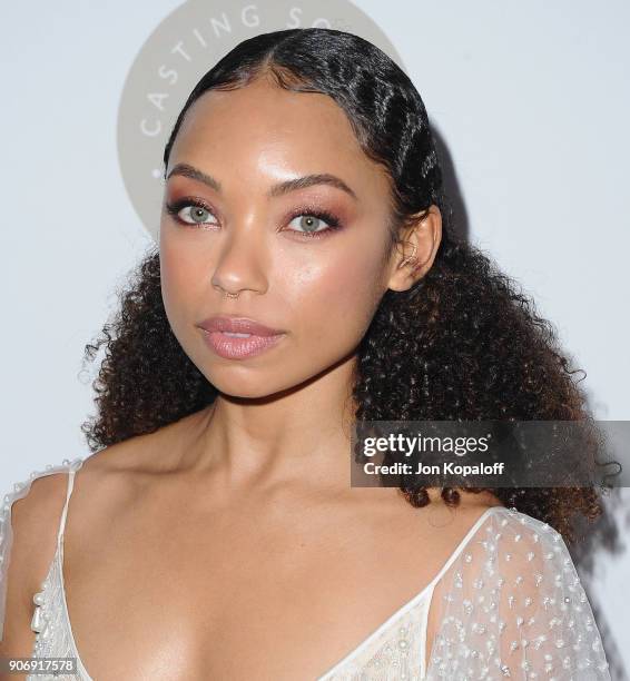 Logan Browning attends the Casting Society Of America's 33rd Annual Artios Awards at The Beverly Hilton Hotel on January 18, 2018 in Beverly Hills,...