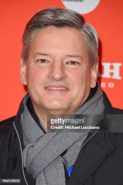 Netflix Chief Content Officer Ted Sarandos attends the "Private Life" Premiere during the 2018 Sundance Film Festival at Eccles Center Theatre on...
