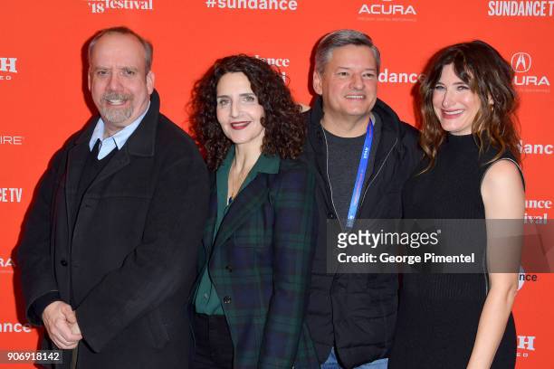 Actor Paul Giamatti, Director Tamara Jenkins, Netflix Chief Content Officer Ted Sarandos, and actress Kathryn Hahn attend the "Private Life" Premiere...