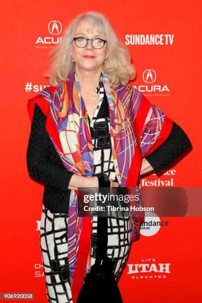 Actor Blythe Danner attends the Volunteer Screening Of "Hearts Beat Loud" Premiere during the 2018 Sundance Film Festival at Park City Library on...