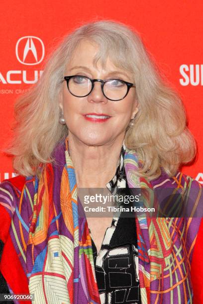 Actor Blythe Danner attends the Volunteer Screening Of "Hearts Beat Loud" Premiere during the 2018 Sundance Film Festival at Park City Library on...
