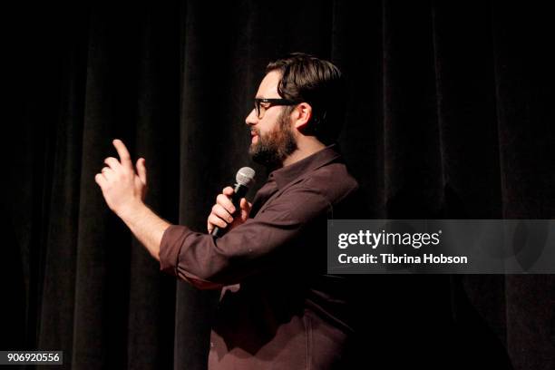 Director Brett Haley attends the Volunteer Screening Of "Hearts Beat Loud" Premiere during the 2018 Sundance Film Festival at Park City Library on...