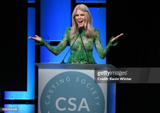 Nicole Kidman attends the Casting Society Of America's 33rd Annual Artios Awards at The Beverly Hilton Hotel on January 18, 2018 in Beverly Hills,...