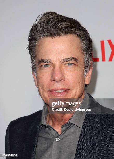 Actor Peter Gallagher attends the premiere of Netflix's "Grace and Frankie" Season 4 at ArcLight Cinemas on January 18, 2018 in Culver City,...