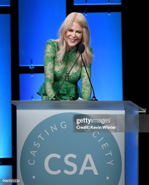 Nicole Kidman attends the Casting Society Of America's 33rd Annual Artios Awards at The Beverly Hilton Hotel on January 18, 2018 in Beverly Hills,...