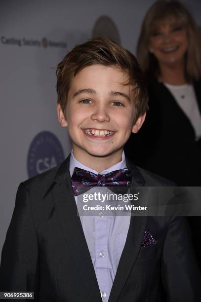 Parker Bates attends the Casting Society Of America's 33rd Annual Artios Awards at The Beverly Hilton Hotel on January 18, 2018 in Beverly Hills,...