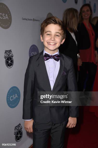 Parker Bates attends the Casting Society Of America's 33rd Annual Artios Awards at The Beverly Hilton Hotel on January 18, 2018 in Beverly Hills,...