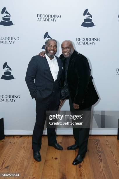 Reggie Ayers and Chicago Chapter President of The Recording Academy Mark Hubbard attend The Recording Academy Chicago Chapter Nominee Reception and...