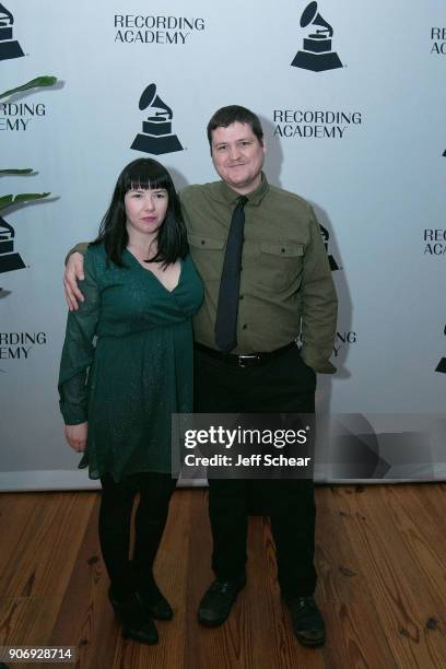 Megan Ryan and Timothy Breen attends The Recording Academy Chicago Chapter Nominee Reception and Membership Celebration on January 18, 2018 in...