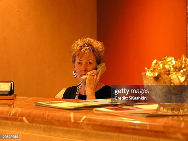 receptionist - administrative assistant stock pictures, royalty-free photos & images