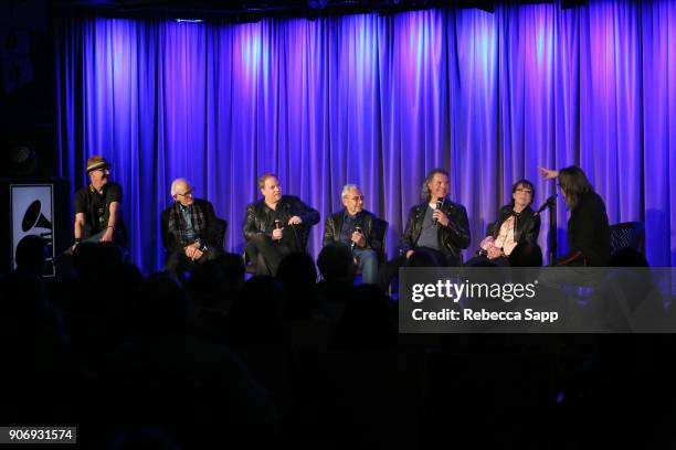 Co-writer/editor Michael Mayhew, songwriter Alan Bergman, director Danny Gold, producer George Shapiro, guitarist/composer Terry Wollman and...