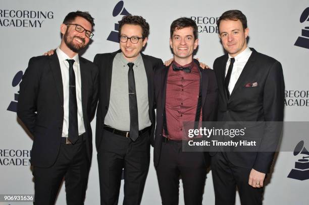 Peter Martin, Robert Dillon, Sean Connors, and David Skidmore attend the Recording Academy Chicago Chapter Nominee Reception and Membership...