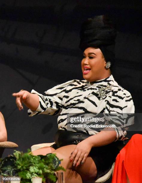 Patrick Starr speaks on stage at Freeform Summit on January 18, 2018 in Hollywood, California.