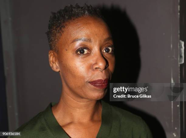 Noma Dumezweni poses backstage at The 33rd Annual Artios Awards given for excellence in casting at Stage 48 on January 18, 2018 in New York City.