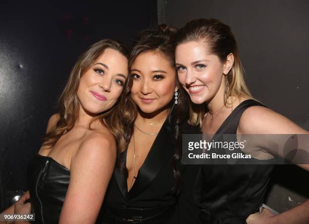 Erika Henningsen, Ashley Park and Taylor Lauderman of "Mean Girls" pose backstage at The 33rd Annual Artios Awards given for excellence in casting at...