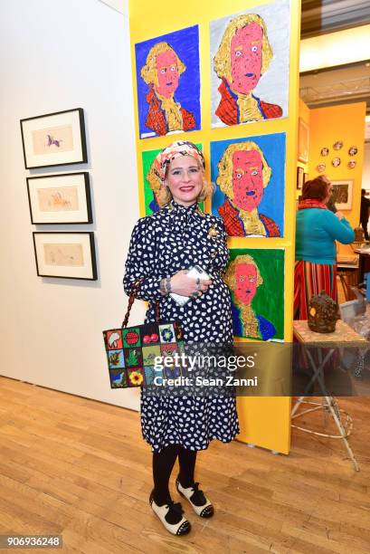 Co-owner of Black Gold Brooklyn Sommer Santoro attends Outsider Art Fair New York 2018 - VIP Early Access Preview at Metropolitan Pavilion on January...