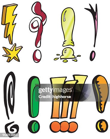 Eximilation Point Exclamation Points High-Res Vector Graphic - Getty Images