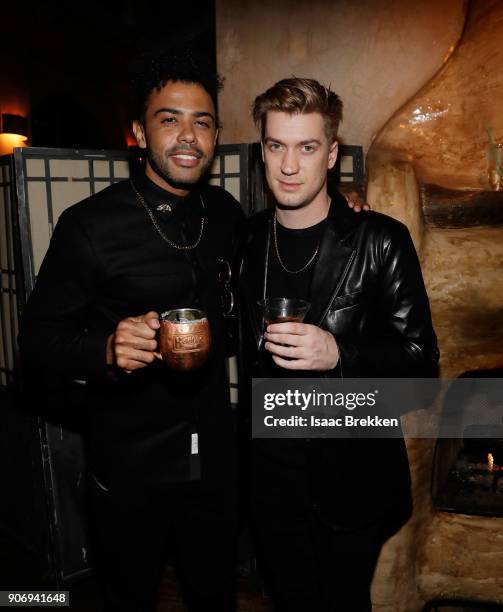 Daveed Diggs and Rafael Casal attend the "Blindspotting" world premiere afterparty during Sundance Film Festival 2018 at 501 On Main on January 18,...