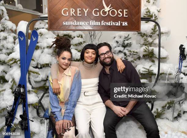 Actors Sasha Lane, Kiersey Clemons and Ted Danson attend the "Hearts Beat Loud" after-party at the Grey Goose Blue Door during Sundance Film Festival...