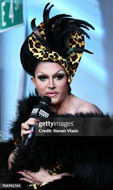 Personality BenDeLaCreme visits Build Series to discuss "RuPaul's Drag Race: All Stars" at Build Studio on January 18, 2018 in New York City.