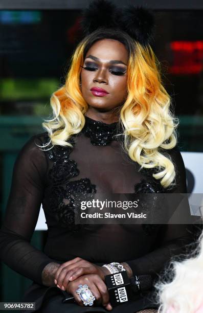 Personality Chi Chi DeVayne visits Build Series to discuss "RuPaul's Drag Race: All Stars" at Build Studio on January 18, 2018 in New York City.