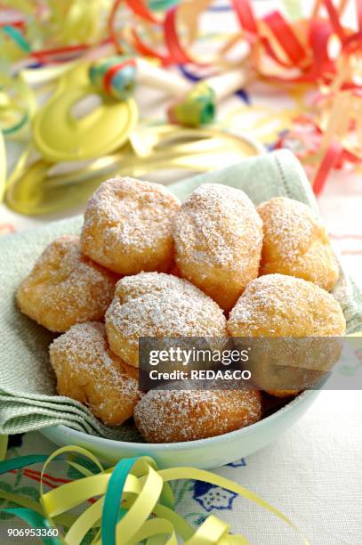 Tortelli Dolci. Traditional Carnival Sweet. Italy.