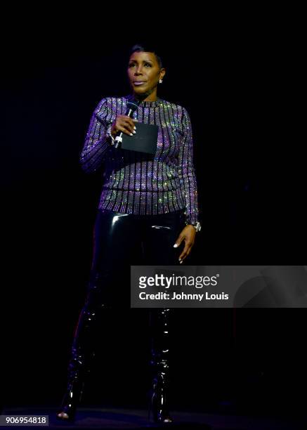 Sommore performs onstage at the Miami Festival Of Laughs at James L. Knight Center on January 13, 2017 in Miami, Florida.