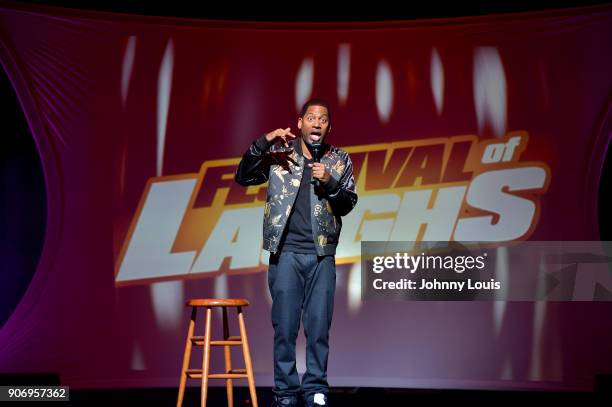 Tony Rock performs onstage at the Miami Festival Of Laughs at James L. Knight Center on January 13, 2017 in Miami, Florida.