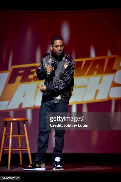 Tony Rock performs onstage at the Miami Festival Of Laughs at James L. Knight Center on January 13, 2017 in Miami, Florida.