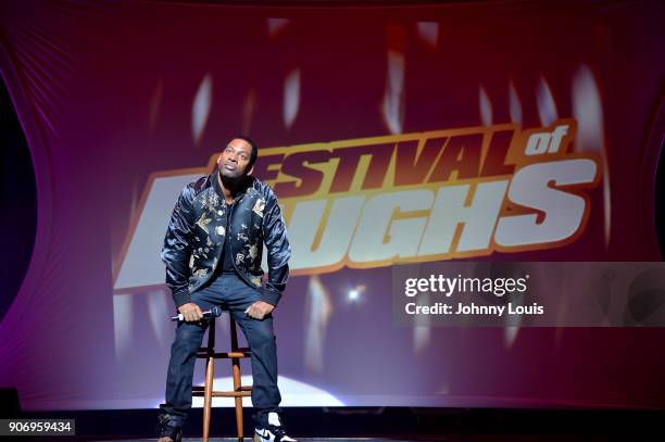 Tony Rock performs onstage at the Miami Festival Of Laughs at James L. Knight Center on January 13, 2017 in Miami, Florida.