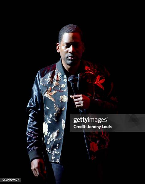 Tony Rock performs onstage at the Miami Festival Of Laughs at James L. Knight Center on January 13, 2017 in Miami, Florida.