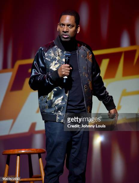 Tony Rock performs onstage at the Miami Festival Of Laughs at James L. Knight Center on January 13, 2017 in Miami, Florida.