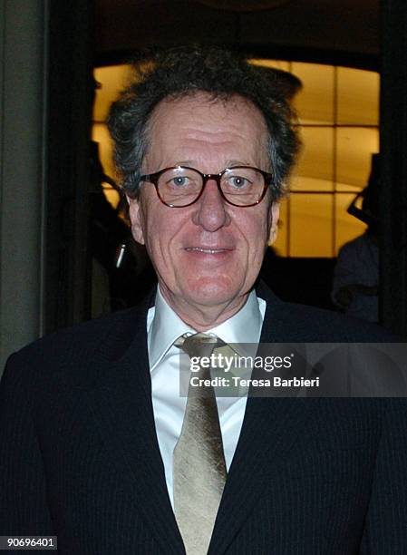 Actor Geoffrey Rush attends the "Bran Nue Dae" premiere after party during the Toronto International Film Festival held at National Ballet School on...