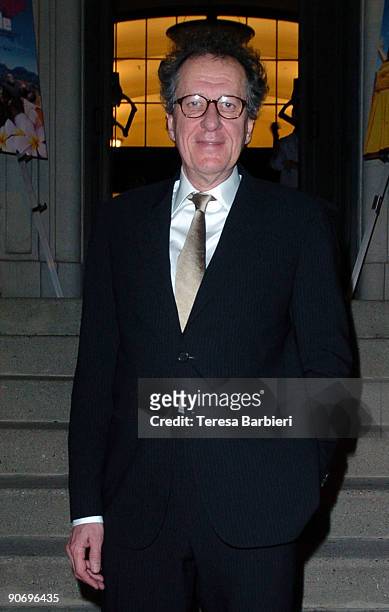 Actor Geoffrey Rush attends the "Bran Nue Dae" premiere after party during the Toronto International Film Festival held at National Ballet School on...