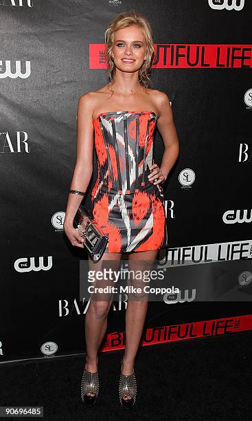 Actress Sara Paxton attends The CW's "The Beautiful Life: TBL" series premiere at Simyone Lounge on September 12, 2009 in New York City.