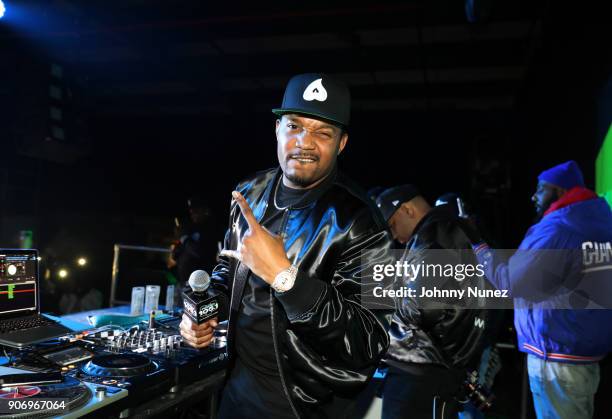Boof spins at the Fabolous And Jadakiss Concert on January 18, 2018 in New York City.