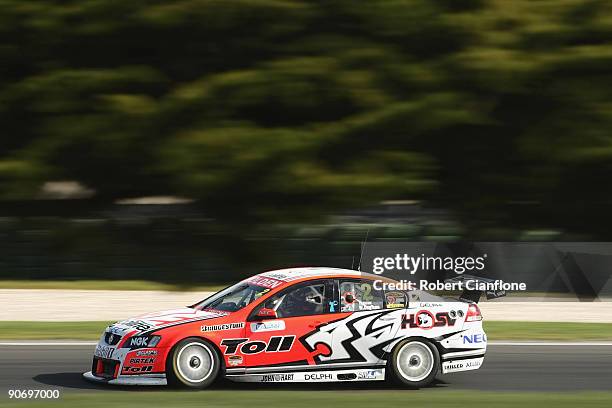 Will Davison drives the Holden Racing Team Holden during race 17 for round nine of the V8 Supercar Championship Series at the Phillip Island Grand...