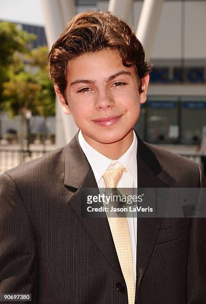 Actor Jake T. Austin attends the 2009 Creative Arts Emmy Awards at Nokia Theatre LA Live on September 12, 2009 in Los Angeles, California.