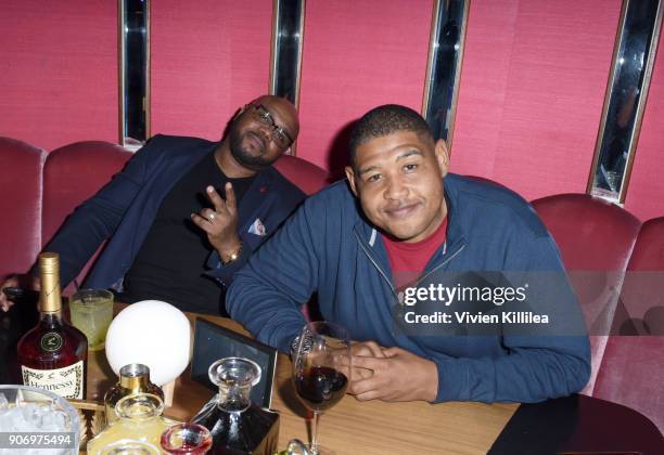 Omar Benson Miller attends "A Night In Flight" celebrating Casper's partnership with American Airlines at Delilah on January 18, 2018 in Los Angeles,...